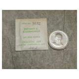 Heraldic Art Sterling Silver Medallion Eisenhower