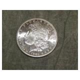 1881 S Morgan SILVER Dollar UNC to me U Grade