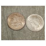 1887 P & 1925 P SILVER Dollars