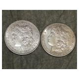 1880 O & 1882 S Morgan SILVER Dollars