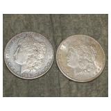 1883 P & 1900 P Morgan SILVER Dollars