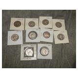 10 Quarters all 90% SILVER