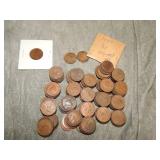 approx 203 British Farthings 1937-1953