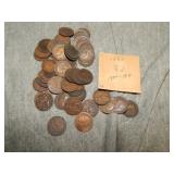 approx 57 British Farthings 1880-1916