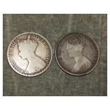 1866, 1873 British SILVER Florin
