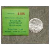 Heraldic Art Sterling Silver Medallion Pioneer Inv