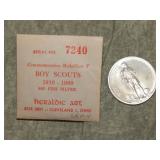 Heraldic Art Sterling Silver Medallion Boy Scouts