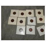 11 VF or BETTER Indian Head Cents