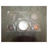 1964 Canad Mint set missing dime 80% $1,.50.25