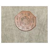 RARE Antique Dodge City KS Masonic Coin penny