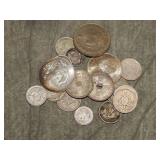 2.45 Troy Ounces of Foreign SILVER Coins