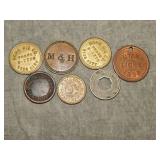 Various OLD Tokens/Medals         exonumia