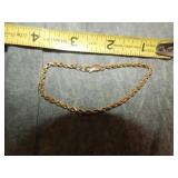 14K Gold Bracelet 4.9 Grams