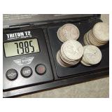 7.98 Troy ounces of Canada 80% Silver Quarters
