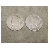 1922 S & 1924 ? Peace SILVER Dollars