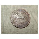1837 'Illustrious Predecessor' Hard Times token