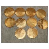 1961 Russell Ks. Prairiesta Tokens (10)