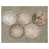 1918-1933 Canadian SILVER Quarters