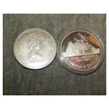 Pair of 50% SILVER Canada Silver Dollars