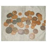 Group of OLD 1954-1929 Canadian Copper coins