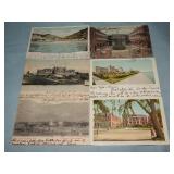 (6) c. 1903-06 Antique JAMAICA/BAHAMAS Postcards