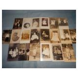 (20) Antique People RPPC Postcards