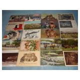 (20) Antique ANIMAL Postcards