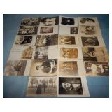 (22) Antique PEOPLE RPPC Postcards