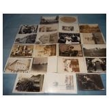 (21) Antique SCENIC etc. RPPC Postcards