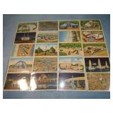 (20) c. 1939 WORLD'S FAIR Postcards