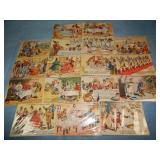 (17) French Barre Dayez Eating Postcards