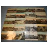 (20) Antique RAILROAD YARD Postcards