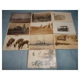 (10) Antique INTERESTING RPPC Postcards