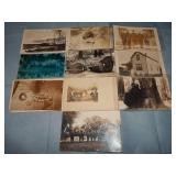 (10) Antique INTERESTING RPPC Postcards