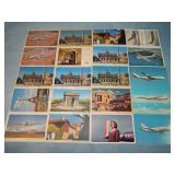 (20) Antique OLD AIRLINE Postcards