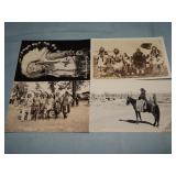 (4) Antique NATIVE PHOTO Postcards