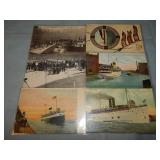 (6) SS Eastland & Disaster Postcards