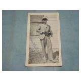Antique JOHN DILLINGER Postcard SIGNED BY FATHER