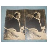 (2) c. 1920's POPE PIUS XI RPPC Postcards