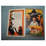 (2) Antique HALLOWEEN Postcards