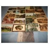 (21) Various Antique Postcards