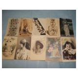 (10) Antique ROMANCE/CHILDREN RPPC Postcards