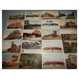 (20) Antique RAILROAD Postcards