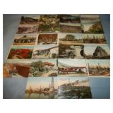 (22) Antique SCENIC Postcards