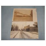 (2) Antique DANVERS, ILL. EXCHANGE ST. RPPC