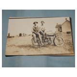 c. 1910 INDIAN MOTORCYCLE RPPC Postcard