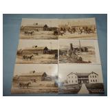 (6) LUMBER CO & CAMP WIS. RPPC Postcard