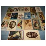 (20) Antique ROMANCE Postcards