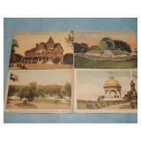 (4) c. 1916-17 NATL. MILITARY HOME Postcards
