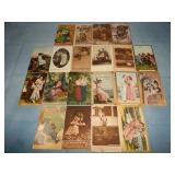 (20) Antique ROMANCE Postcards